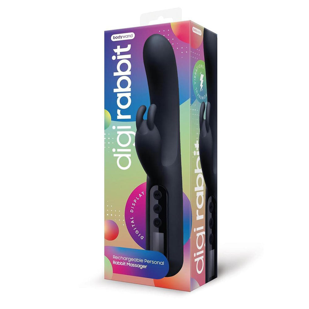 Bodywayd Digi Rabbit - Black 23 cm USB Rechargeable Rabbit Vibrator