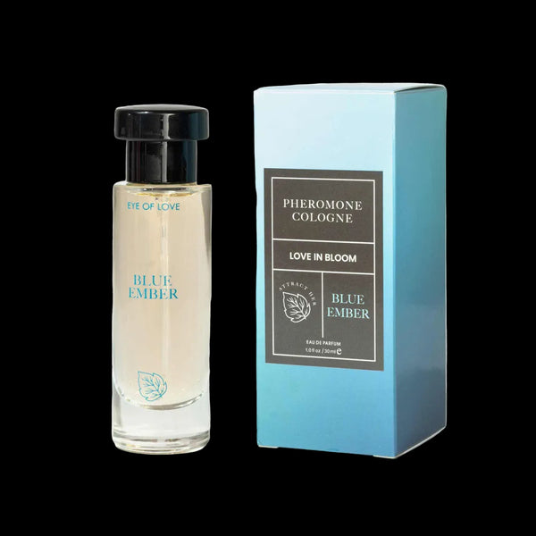 Eye Of Love Love In Bloom Blue Ember Pheromone Cologne - 30ml - Citrus & Cedar Scented Pheromone Cologne for Men to attract Women - 30 ml Spray