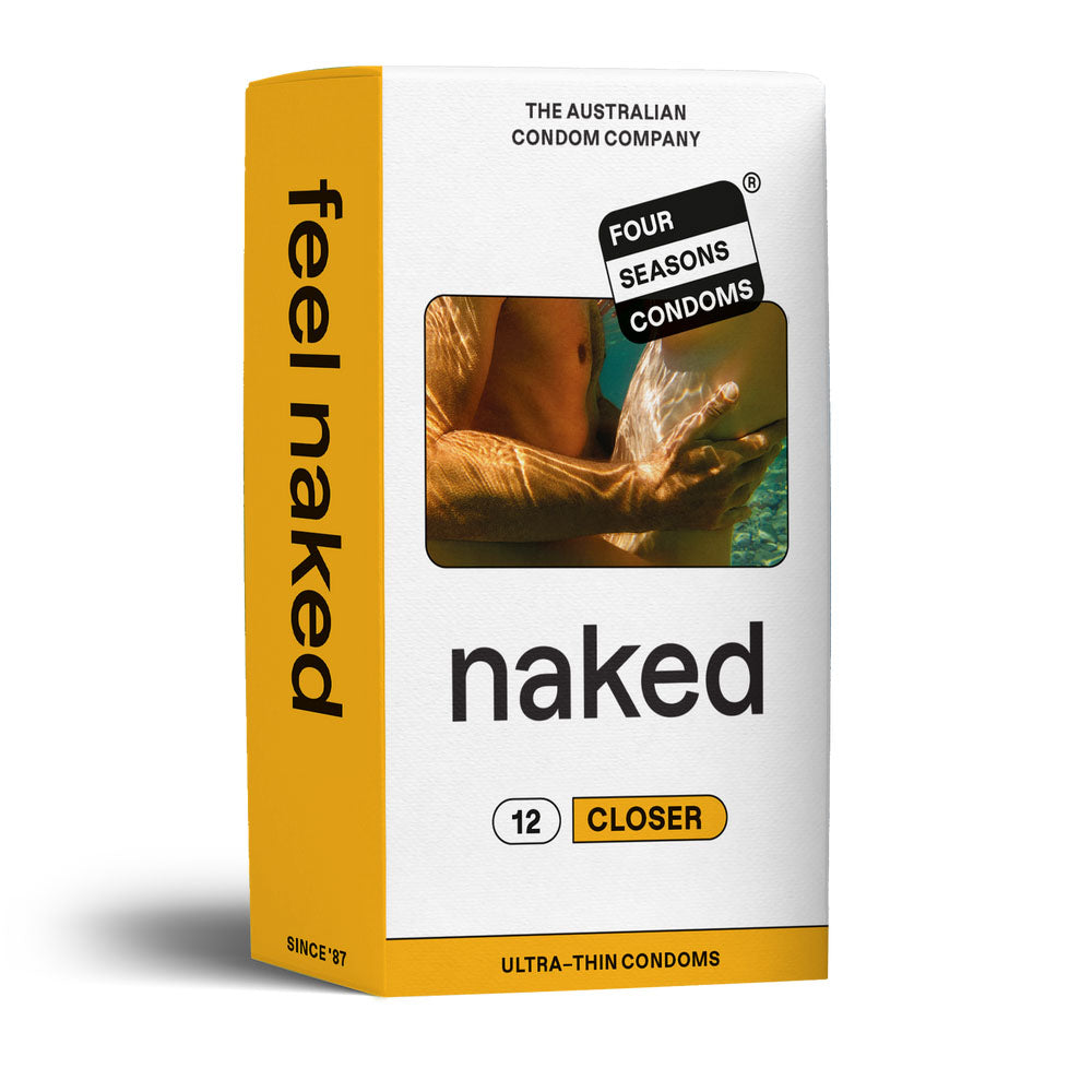 Four Seasons Naked Closer - Ultra Thin Tighter Lubed Condoms - 12 Pack