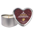 EB Hemp Seed 3 in 1 Massage Heart Candle - Bottom's Up - Bottoms Up (Wild Blueberries
