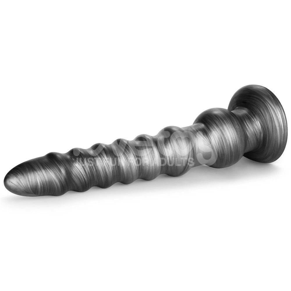 King Sized Vibrating Vibrax Slider - Grey 32.3 cm (12.5'') USB Rechargeable Vibrating Dildo