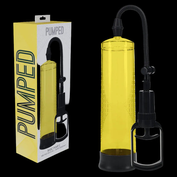 PUMPED Basic Pump 2 - Yellow - Yellow Penis Pump