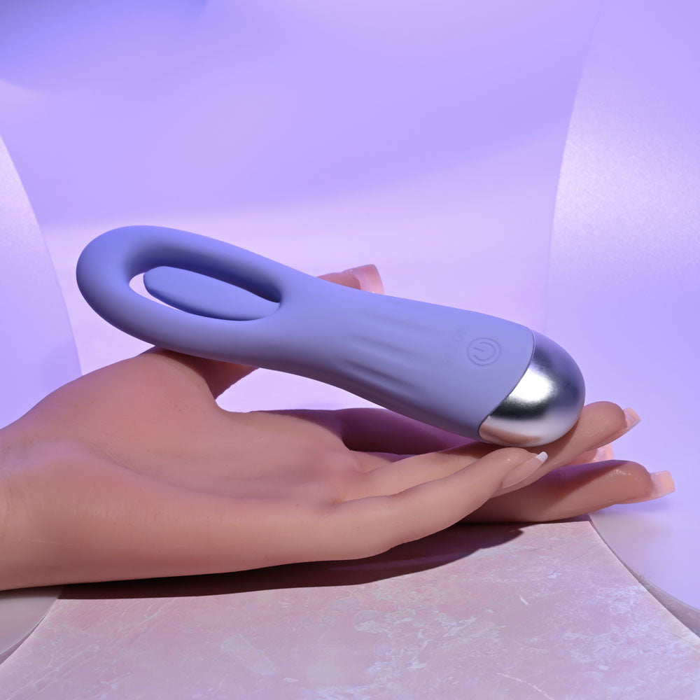 Selopa IN A FLAP - Purple 15 cm USB Rechargeable Flicking Stimulator
