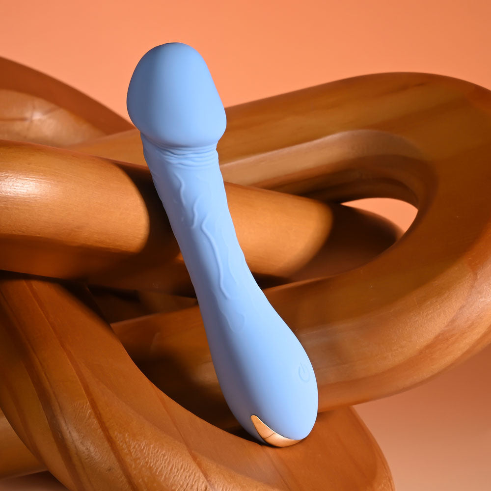 Selopa DAINTY DICK - Baby Blue 11.9 cm USB Rechargeable Mini Vibrator
