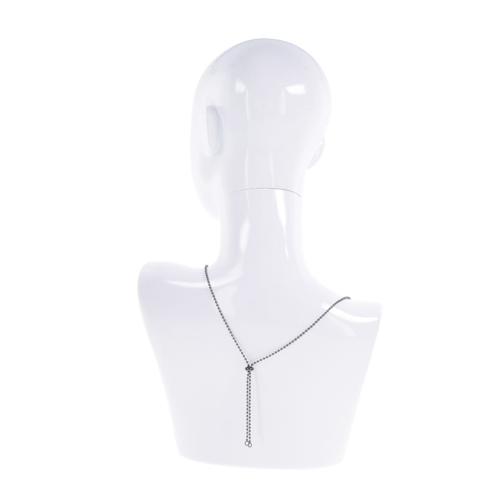S&M Exs & Ohs Body Jewelry with Nipple Ties - Metal Chain with Nipple Ties