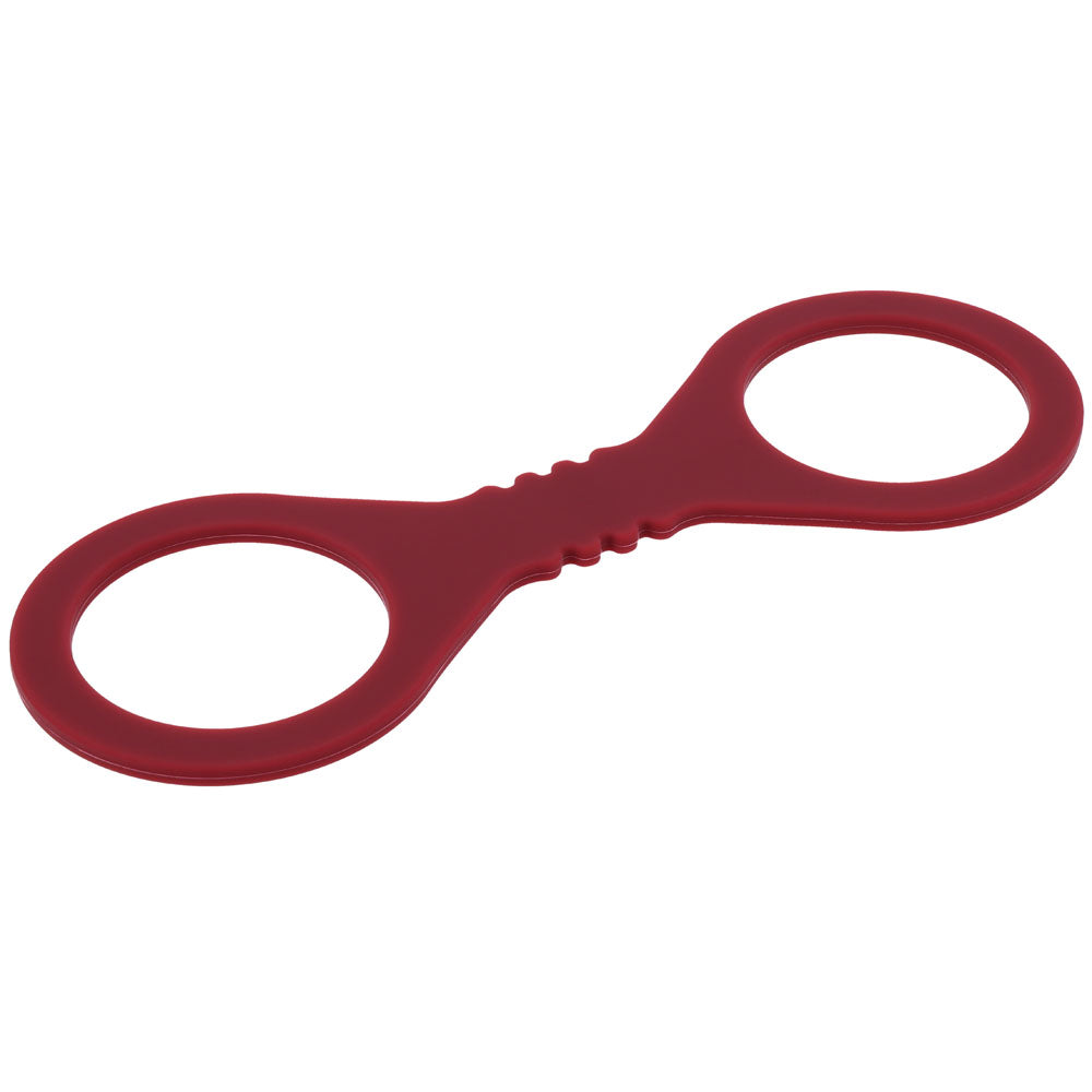 Sex & Mischief Enchanted Small Silicone Cuffs - Burgundy Small Restraints