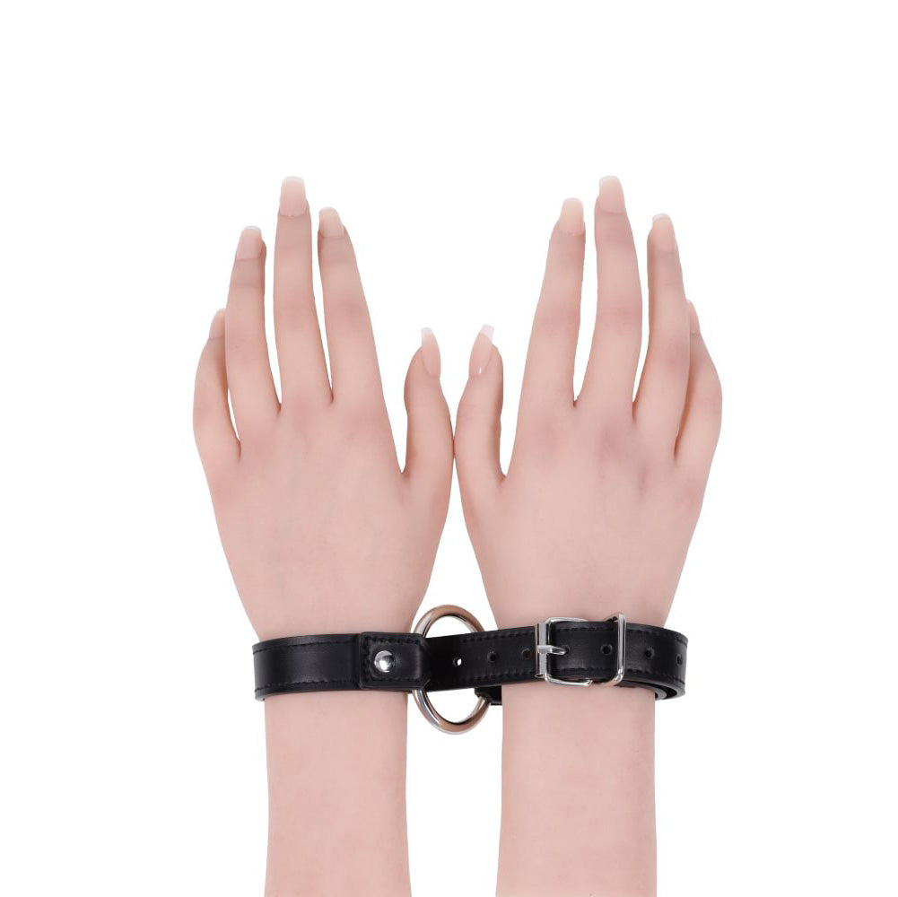 S&M Shadow Convertible Cuffs - Black Restraints